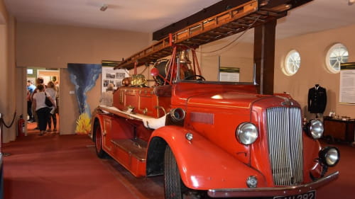 Classic Fire Engine on display in the Transport Museum